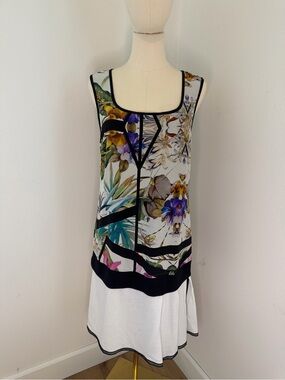 Cavalli Class Floral Tropical Print Tennis Style Dress Size 6